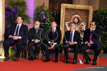  Telde con el empresario Grisaleña en la lectura del pregón de Santiago 2018 (Foto Antonio Alí)